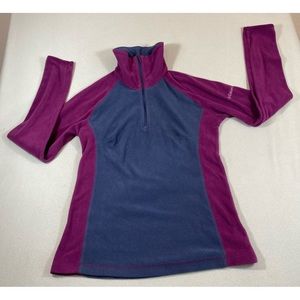 Columbia Womens base layer fleece 1/4 zip jacket shirt XS